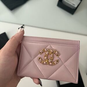 CHANEL Pink Card Holder